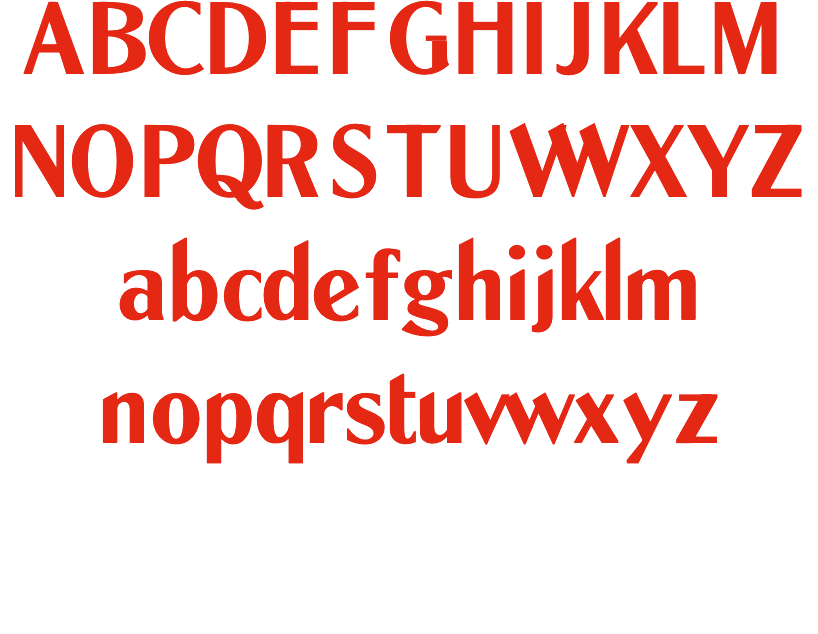 A poorly spaced specimen of a gothic revival typeface from the 1930s